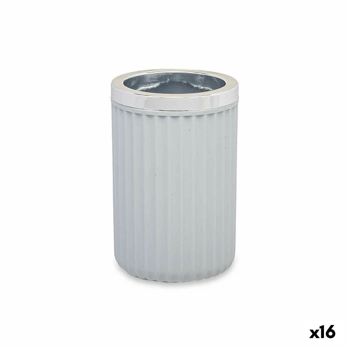 Glass Berilo 3436-2 Grey Plastic 7,5 x 11,5 x 7,5 cm (16 Units) Glass Berilo 3436-2 Grey Plastic 7,5 x 11,5 x 7,5 cm (16 Units)