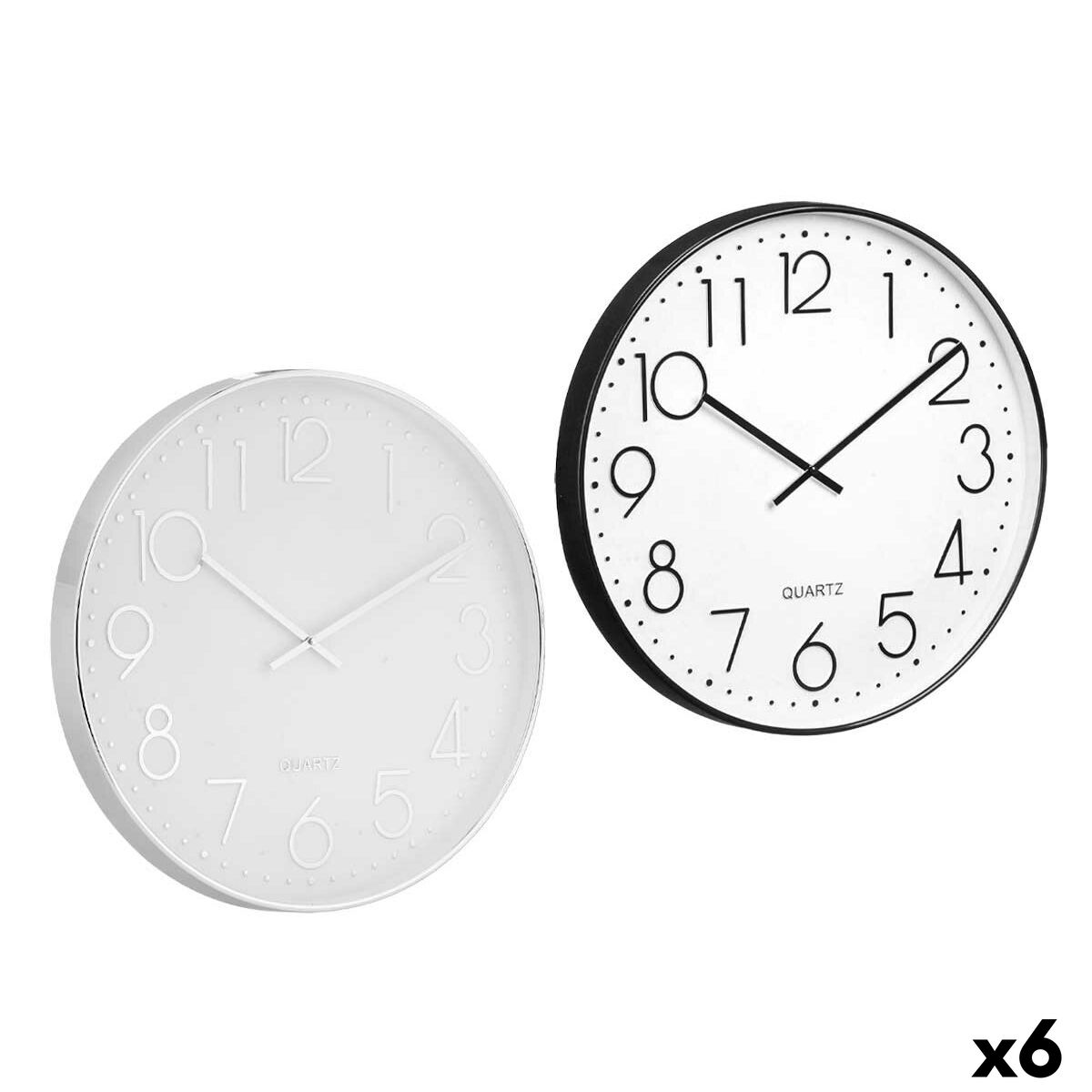 Wall Clock Gift Decor Glass polypropylene 50 x 4,7 x 50 cm (6 Units) Wall Clock Gift Decor Glass polypropylene 50 x 4,7 x 50 cm (6 Units)
