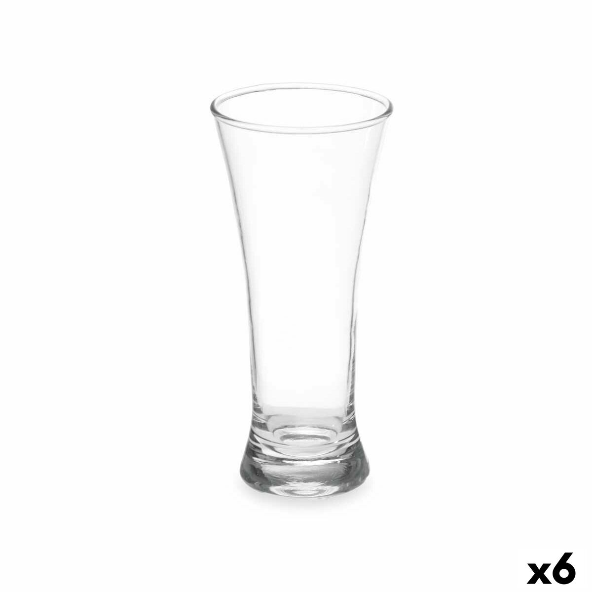 Beer Glass Vivalto Transparent Glass 320 ml (6 Units) Beer Glass Vivalto Transparent Glass 320 ml (6 Units)