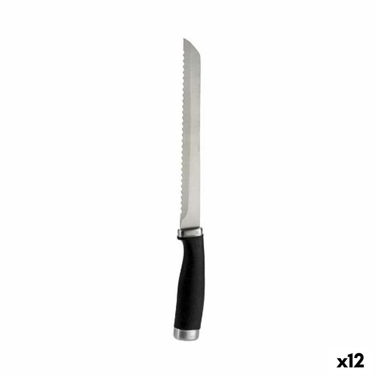 Serrated Knife Kinvara Stainless steel Plastic 20 cm (12 Units) Serrated Knife Kinvara Stainless steel Plastic 20 cm (12 Units)