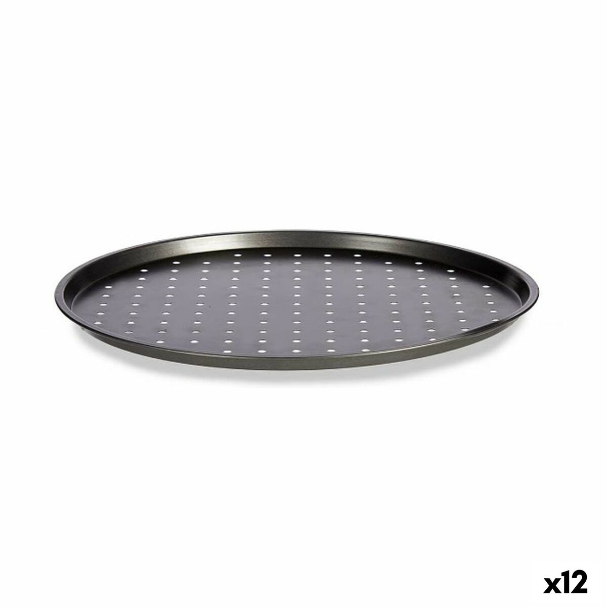 Pizza Mould Kinvara Grey Carbon steel 33 x 1 x 33 cm (12 Units) Pizza Mould Kinvara Grey Carbon steel 33 x 1 x 33 cm (12 Units)