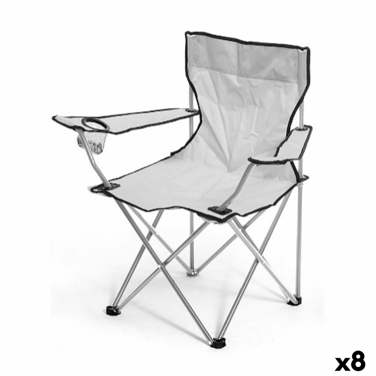 Fishing Chair Gift Decor Grey 79 x 47 x 79 cm (8 Units)
