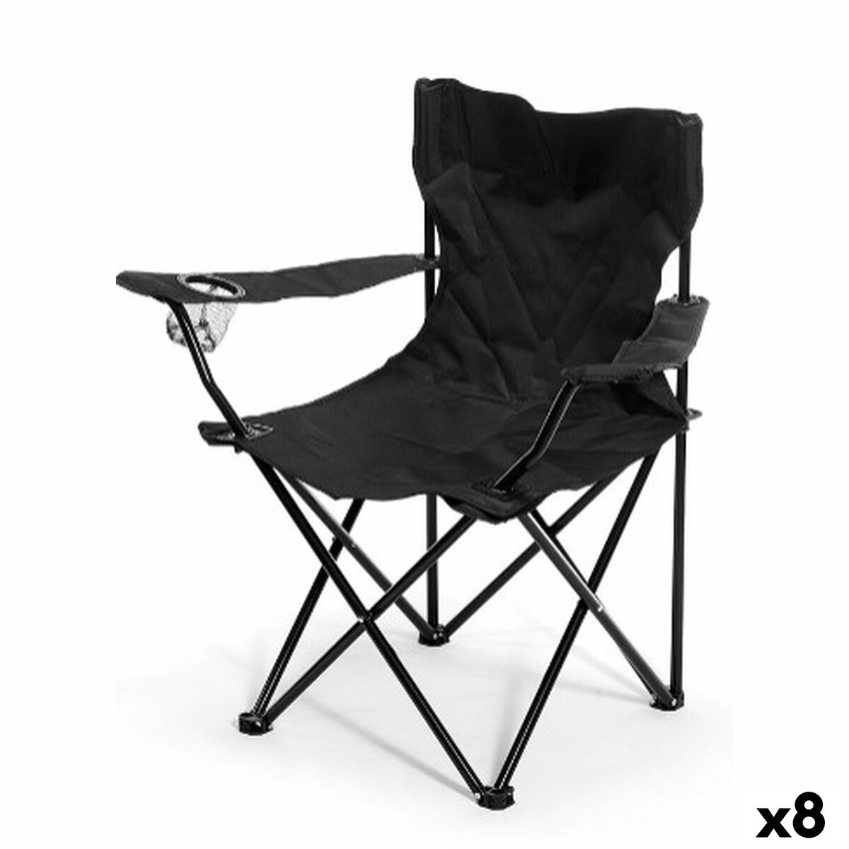 Fishing Chair Gift Decor Black 79 x 47 x 79 cm (8 Units)