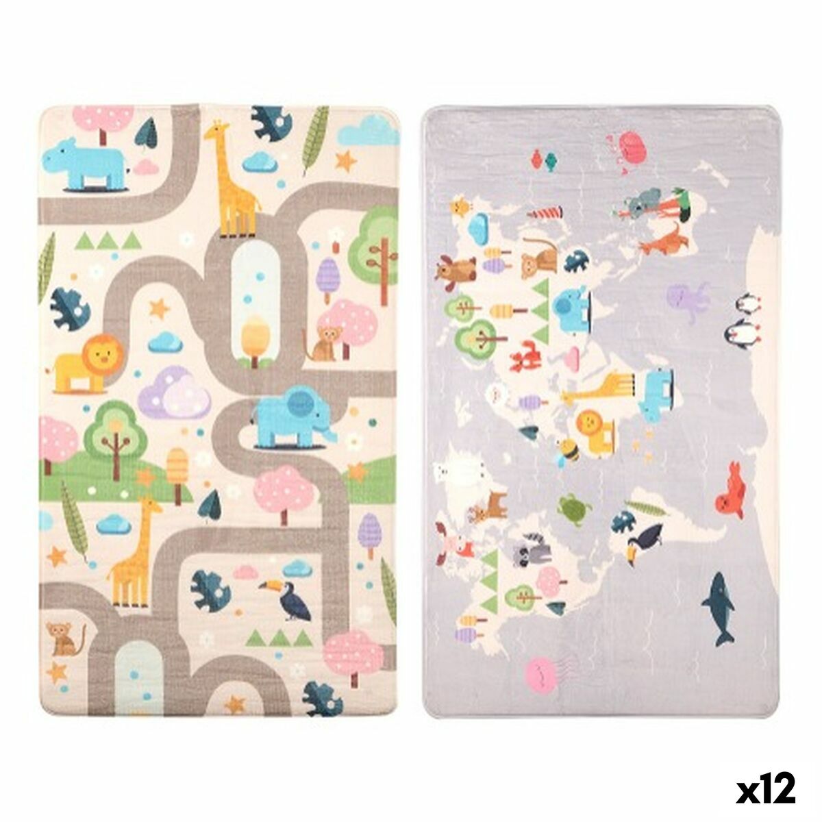 Playmat Gift Decor animals 140 x 0,6 x 80 cm Multicolour (12 Units) Playmat Gift Decor animals 140 x 0,6 x 80 cm Multicolour (12 Units)