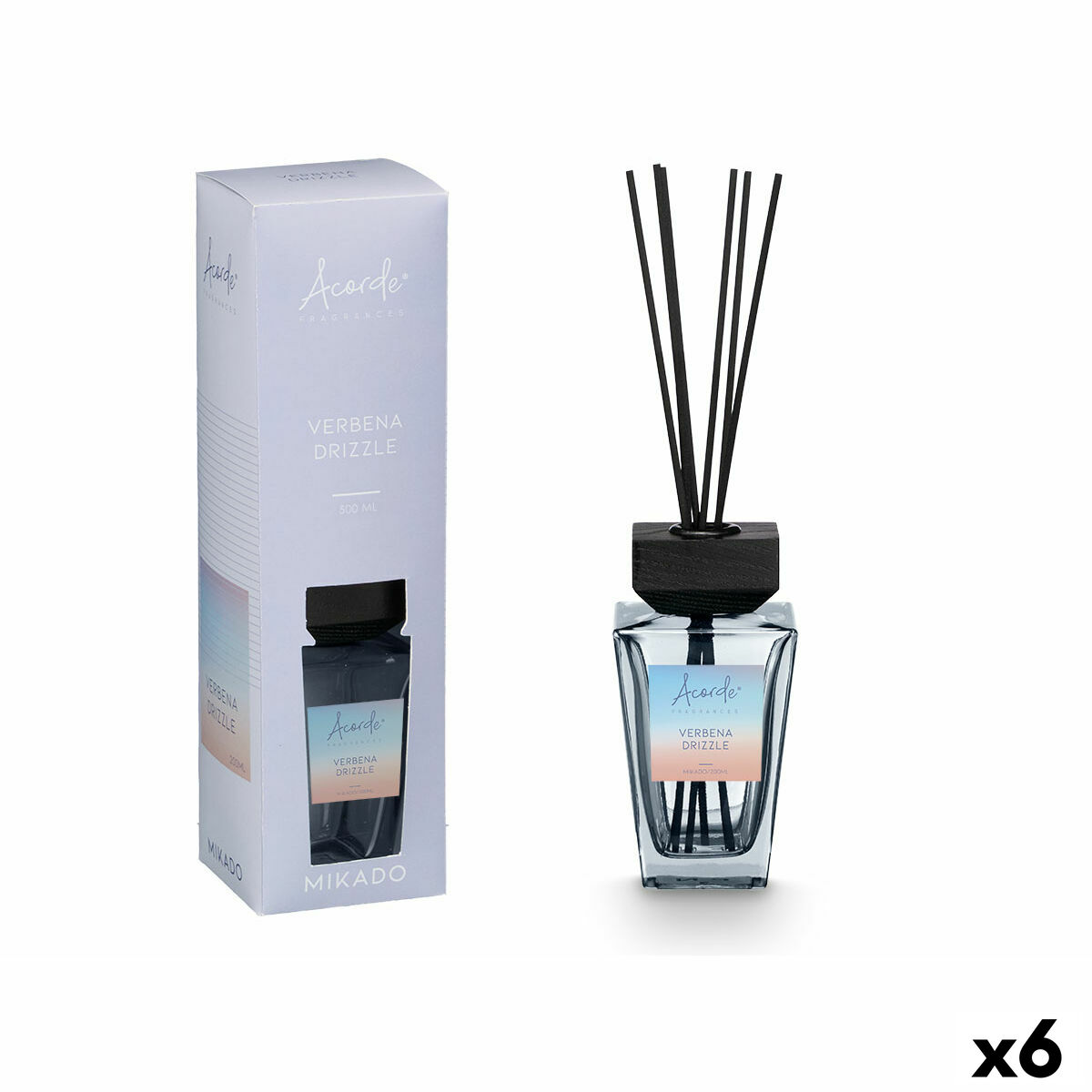 Perfume Sticks Acorde VERBENA DRIZZLE 500 ml (6 Units) Perfume Sticks Acorde VERBENA DRIZZLE 500 ml (6 Units)