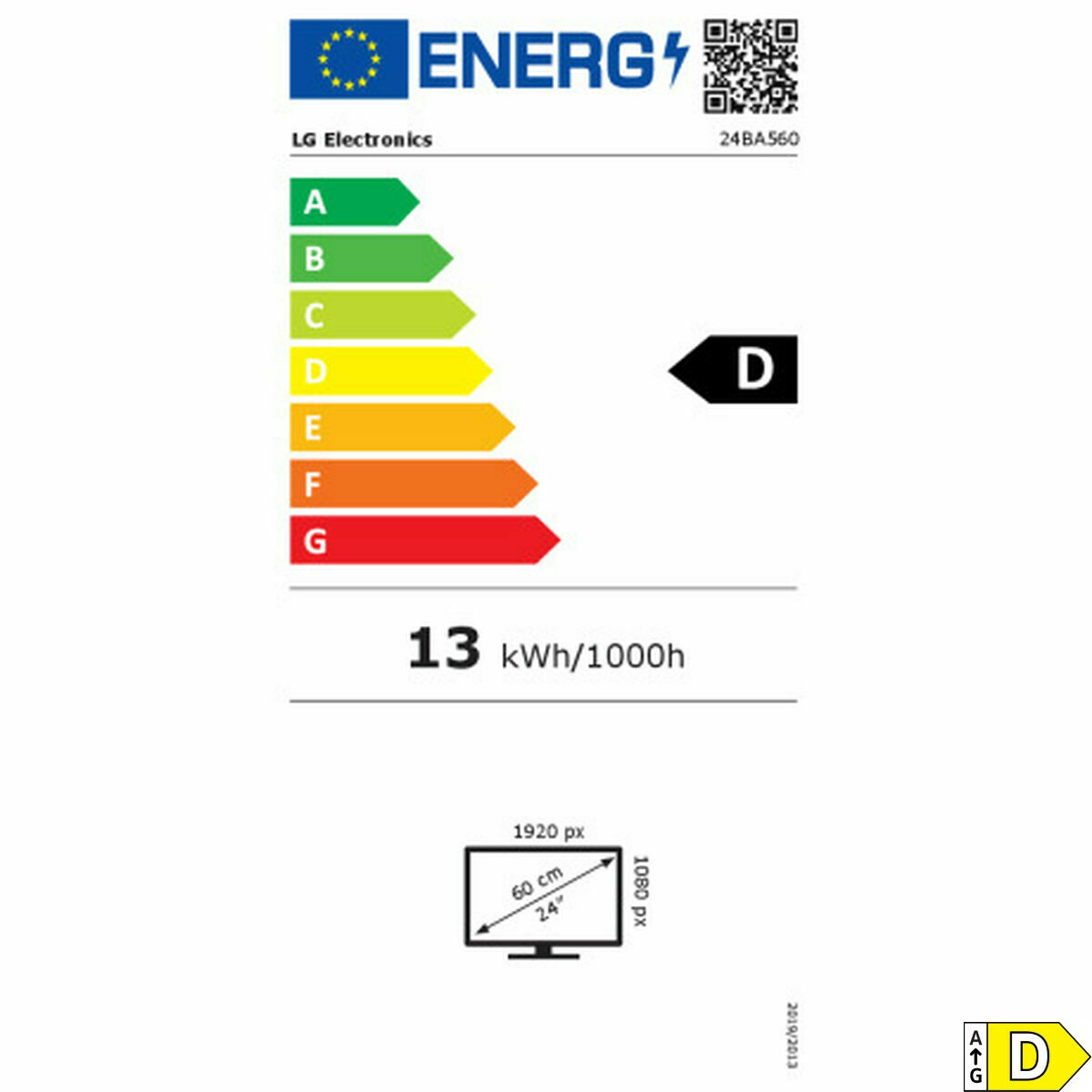 Monitor LG 24BA560-B Full HD 24″