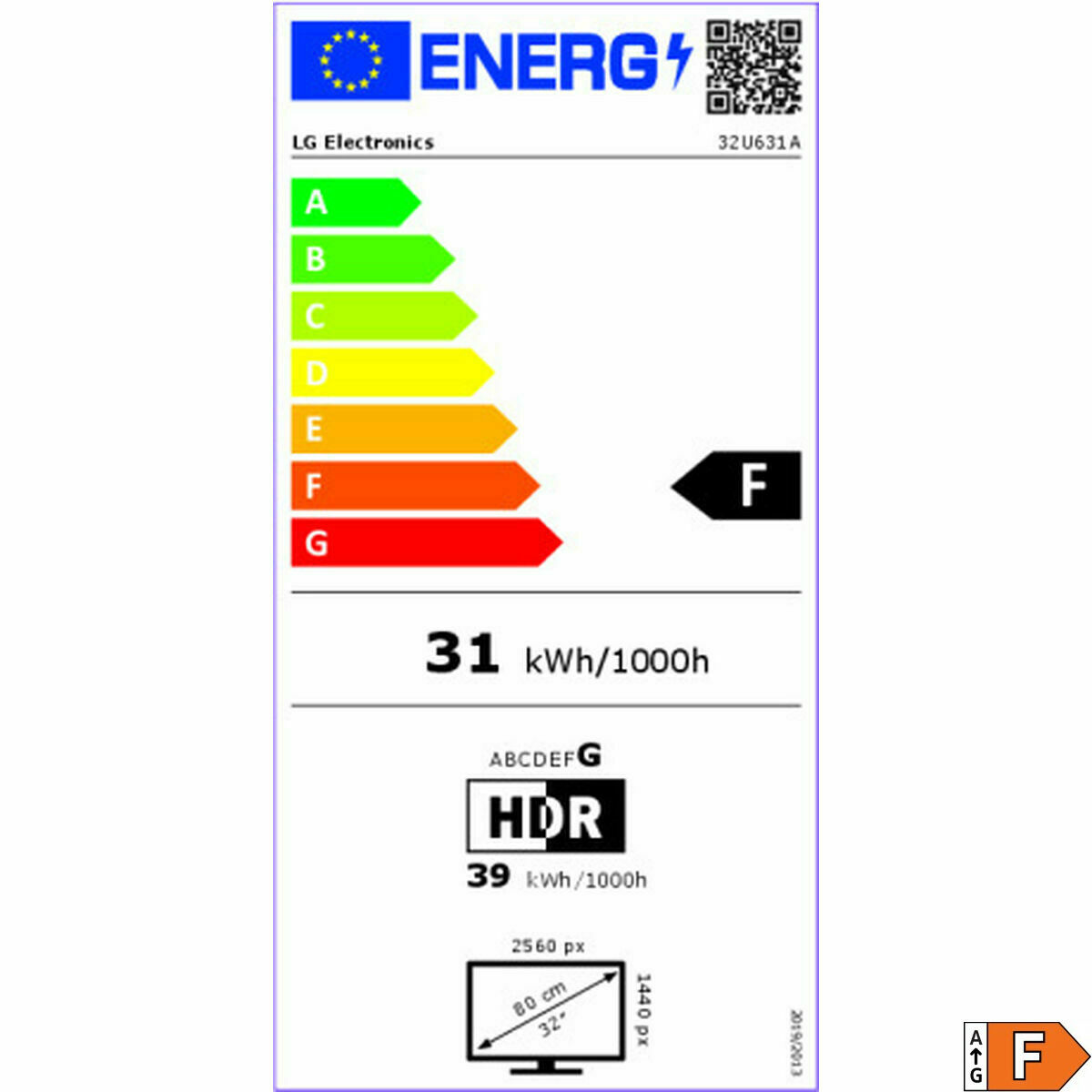 Monitor LG 32U631A-B Quad HD 31,5″