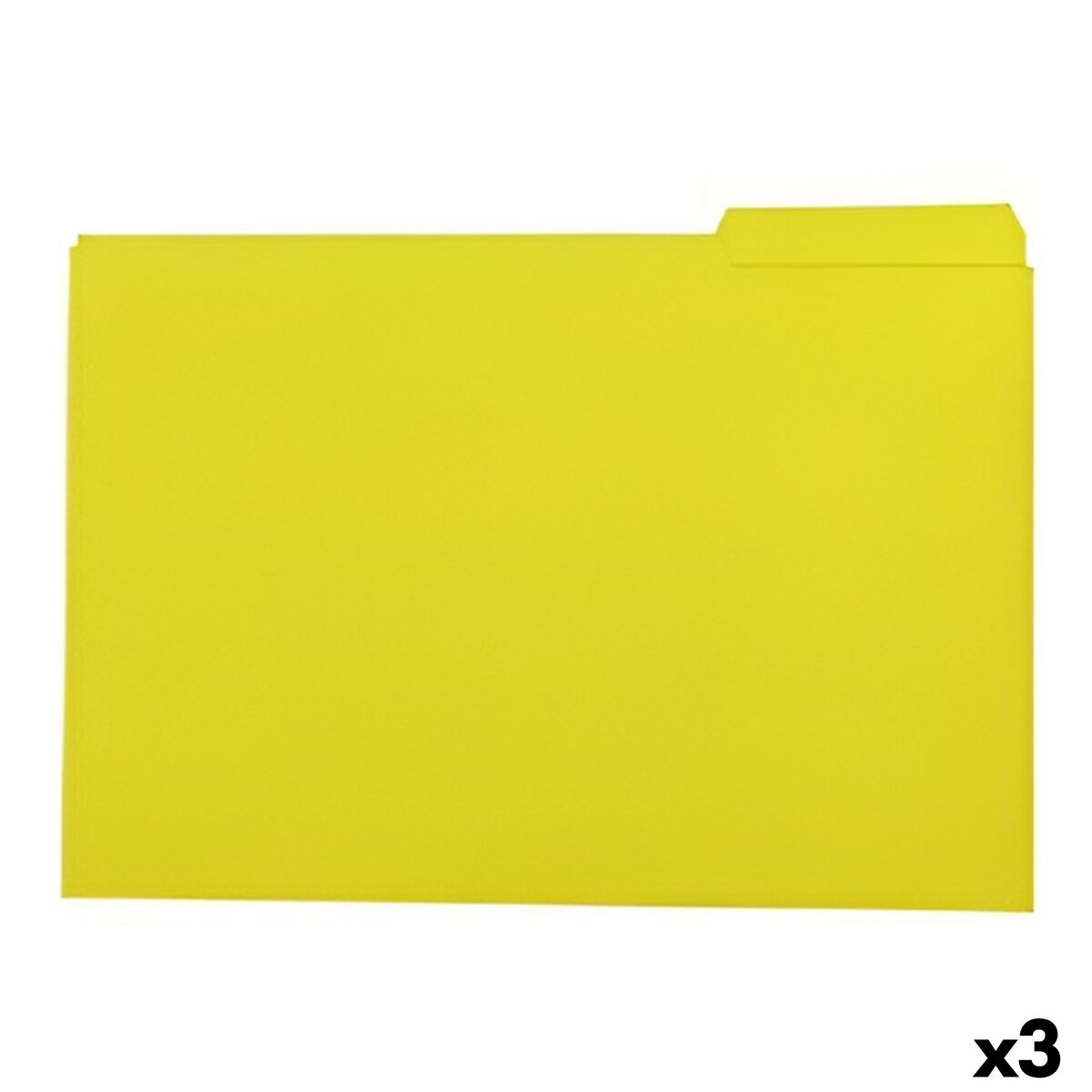 Set of Subfolders Elba Yellow A4 50 Pieces (3 Units)