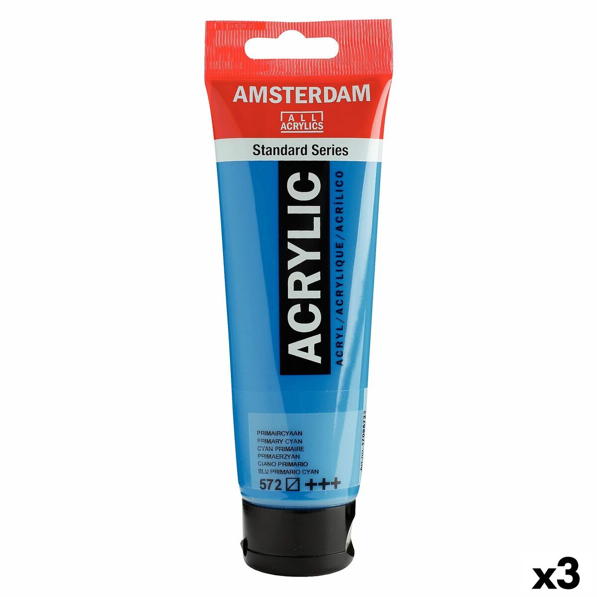 Acrylic paint Talens Amsterdam Cyan 120 ml (3 Units)