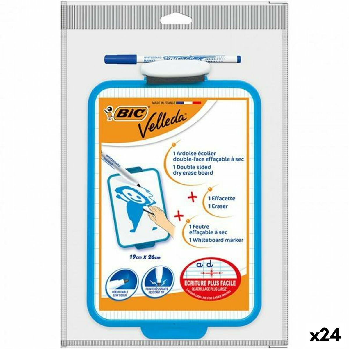 Whiteboard Bic 19 x 26 cm (24 Units) Whiteboard Bic 19 x 26 cm (24 Units)