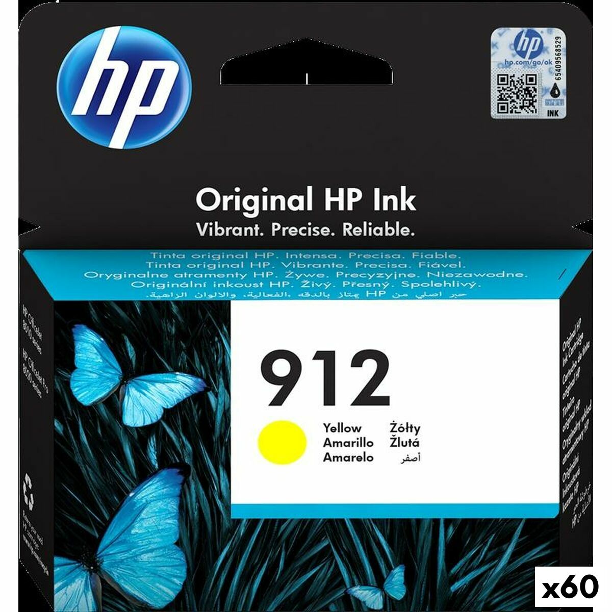 Original Ink Cartridge HP Yellow (60 Units) Original Ink Cartridge HP Yellow (60 Units)