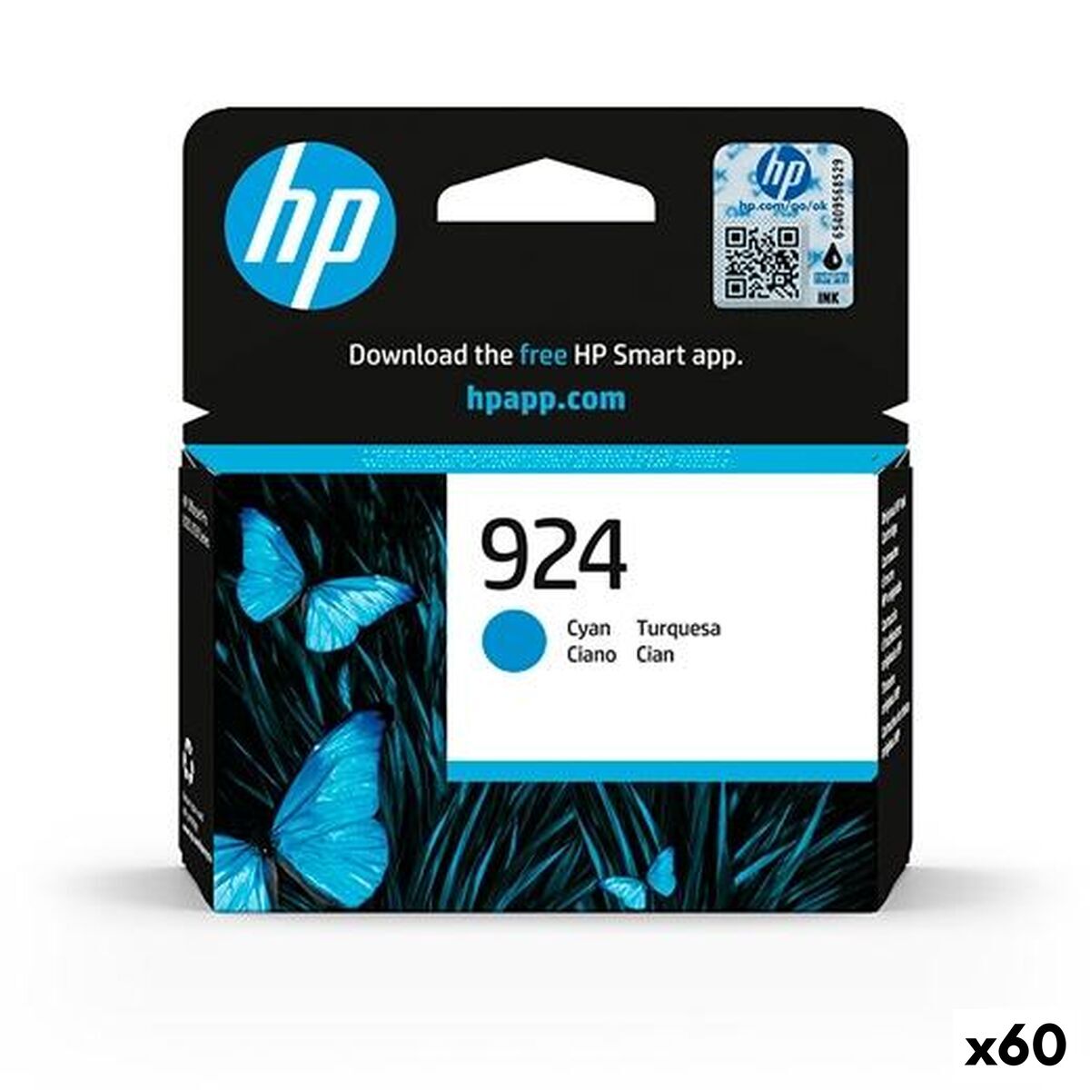 Original Ink Cartridge HP N 924 Cyan (60 Units) Original Ink Cartridge HP N 924 Cyan (60 Units)