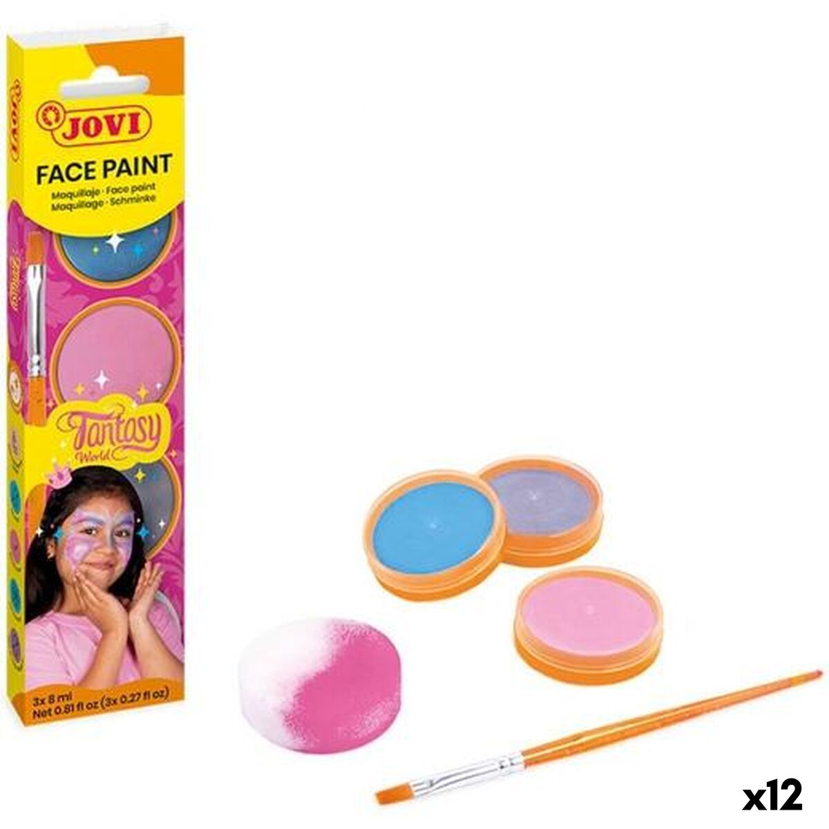 Children’s Make-up Set Jovi Fantasy Multicolour (12 Units)