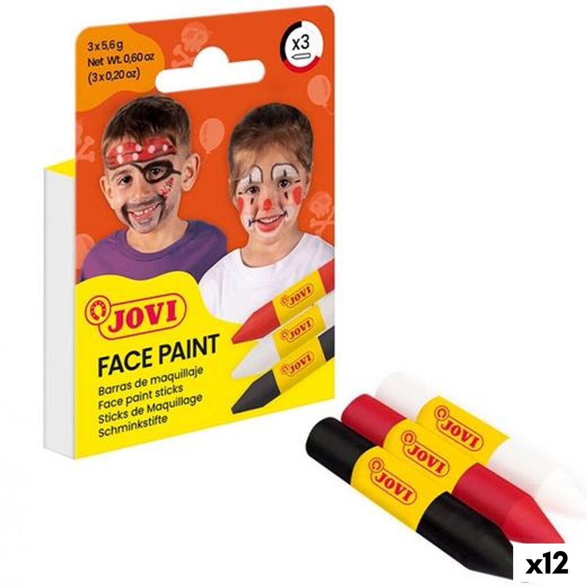 Children’s Make-up Set Jovi SCARY Multicolour (12 Units)