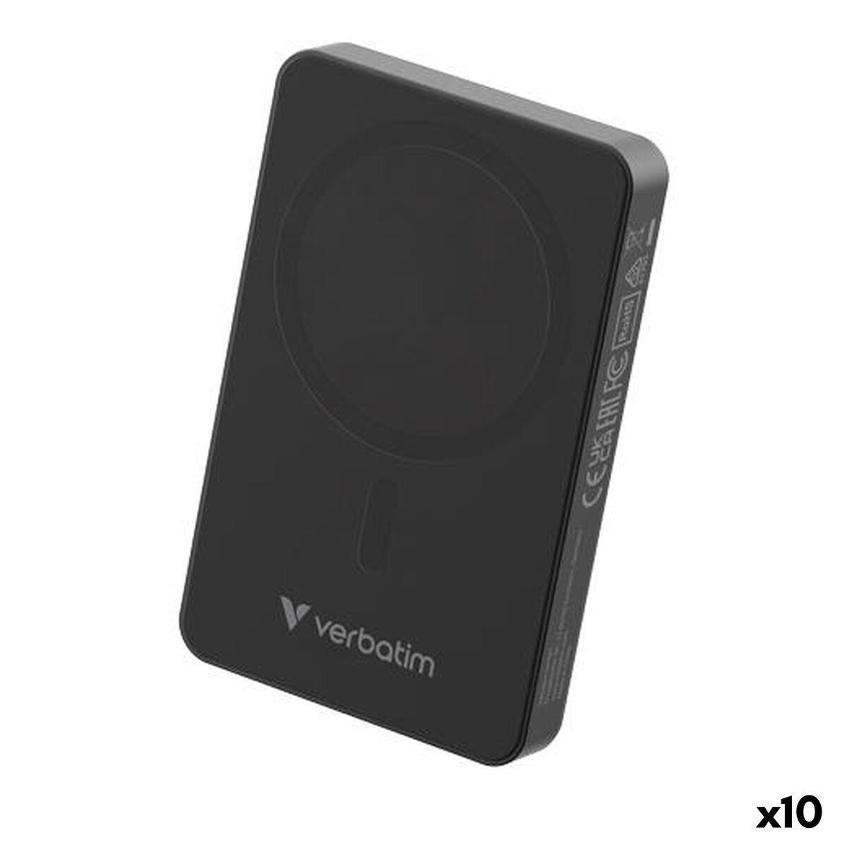 Power Bank Verbatim Black 10000 mAh (10 Units) Power Bank Verbatim Black 10000 mAh (10 Units)