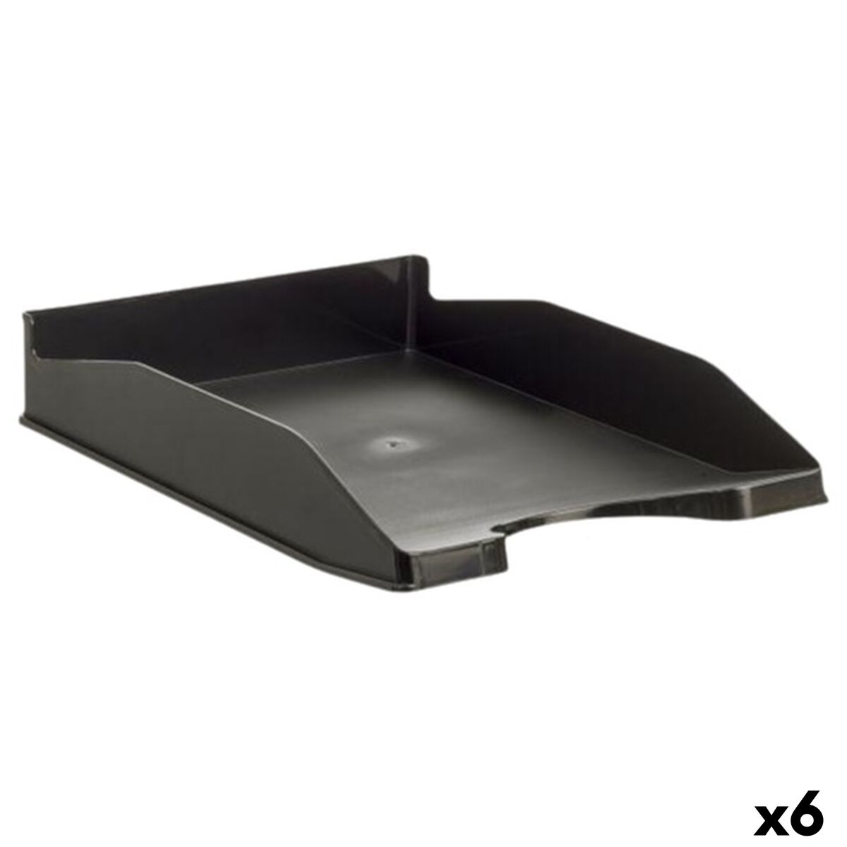 Filing Tray Archivo 2000 Black A4 Plastic (6 Units)