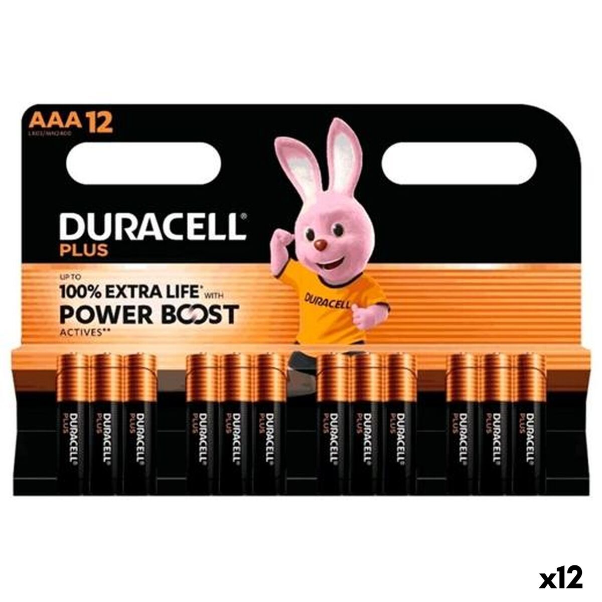 Batteries DURACELL PLUS POWER BOOST 1,5 V AAA 12 Pieces (12 Units) Batteries DURACELL PLUS POWER BOOST 1,5 V AAA 12 Pieces (12 Units)
