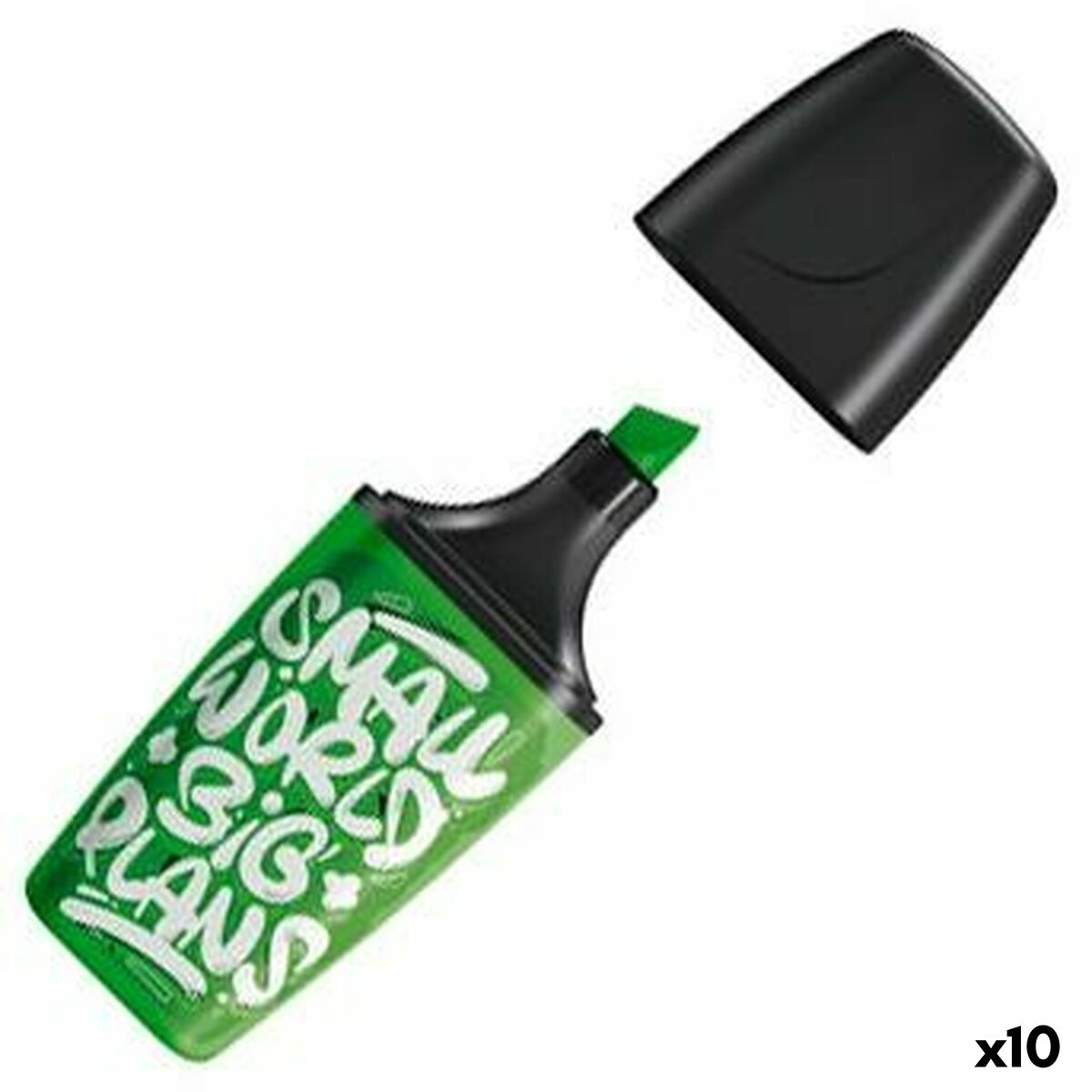 Highlighter Stabilo Small World Big Plans Green 10 Pieces Highlighter Stabilo Small World Big Plans Green 10 Pieces