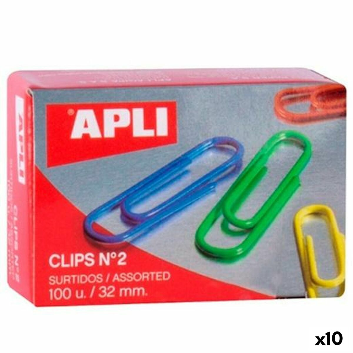 Clips Apli N 2 Multicolour Cable 32 mm (10 Units) Clips Apli N 2 Multicolour Cable 32 mm (10 Units)