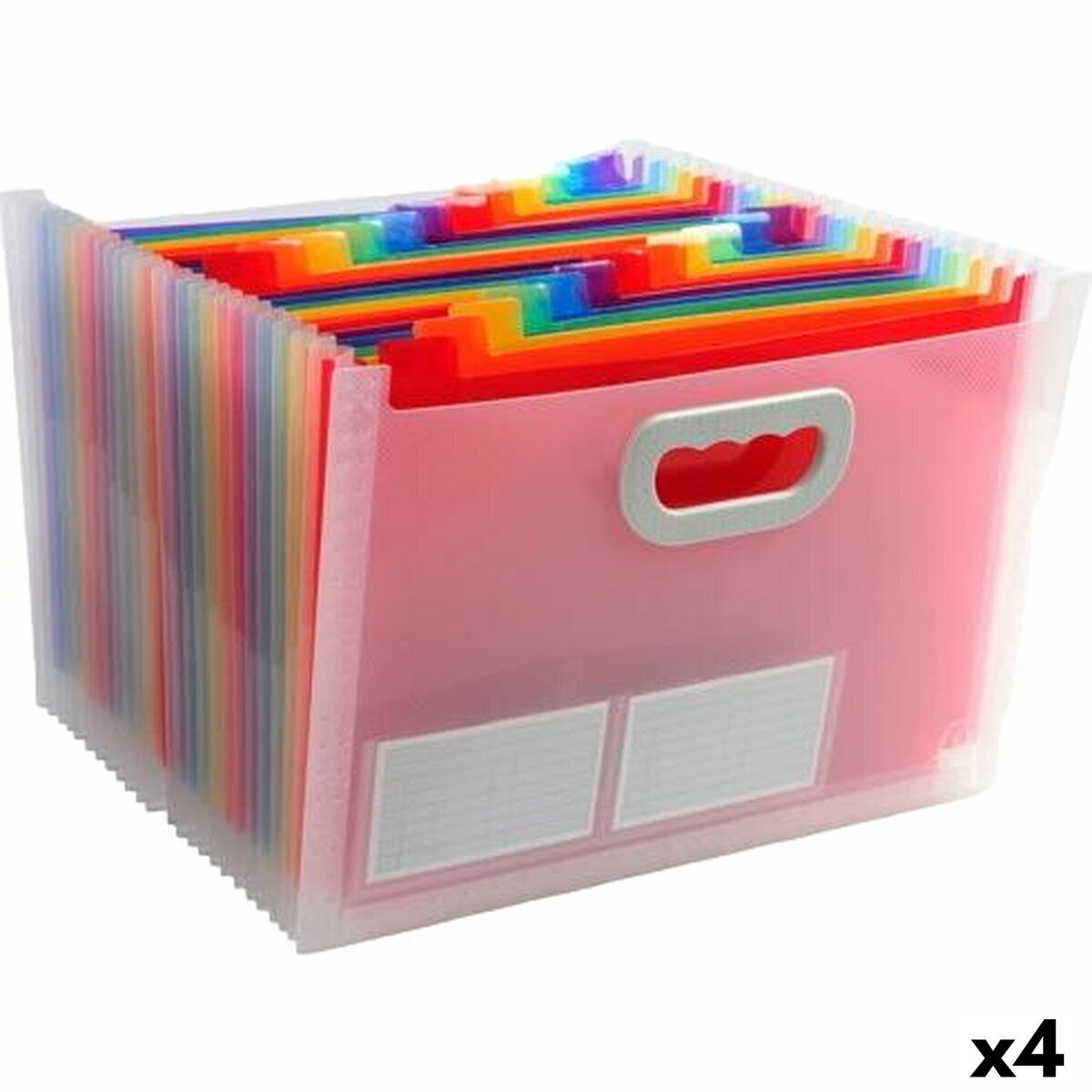 Organiser Folder Exacompta Transparent A4 (4 Units) Organiser Folder Exacompta Transparent A4 (4 Units)
