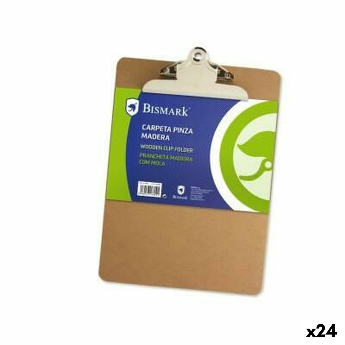 Folder with clip Bismark A4 Wood (24 Units) Folder with clip Bismark A4 Wood (24 Units)