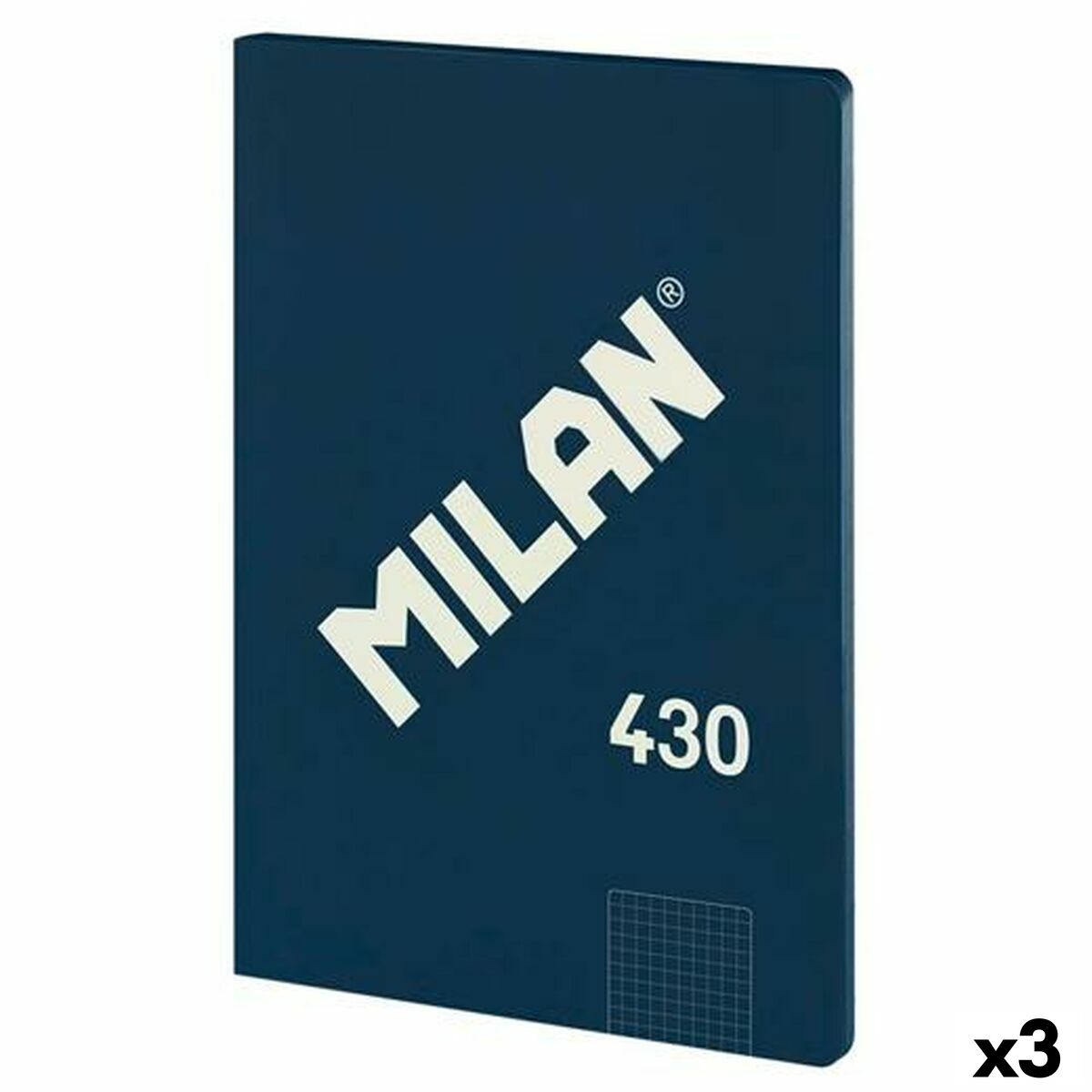 Notebook Milan SERIE 1918 Blue A4 48 Sheets (3 Units)