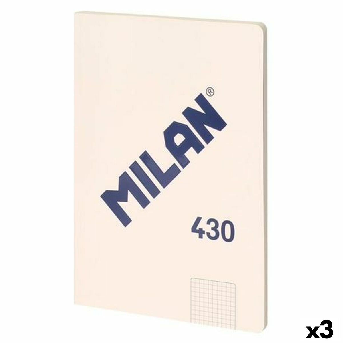 Notebook Milan SERIE 1918 Beige A4 48 Sheets (3 Units) Notebook Milan SERIE 1918 Beige A4 48 Sheets (3 Units)