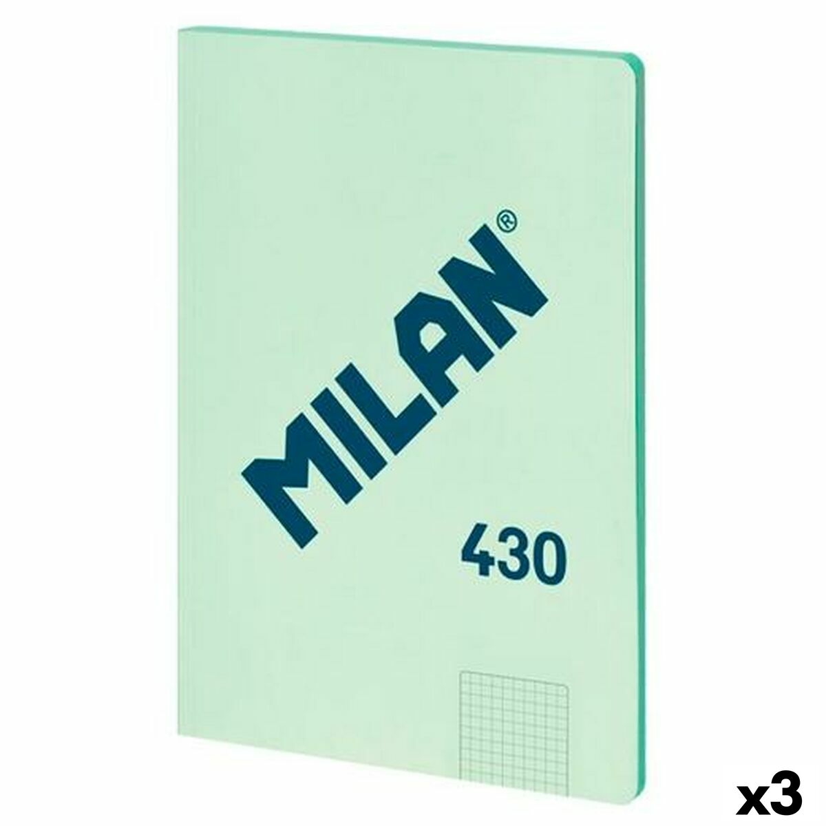 Notebook Milan SERIE 1918 Green A4 48 Sheets (3 Units)