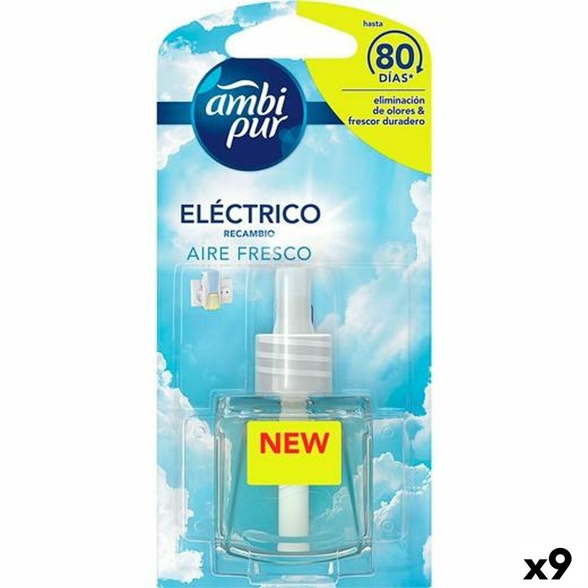 Electric Air Freshener Refills Ambi Pur AIRE FRESCO Clean air 21,5 ml (9Units) Electric Air Freshener Refills Ambi Pur AIRE FRESCO Clean air 21,5 ml (9Units)