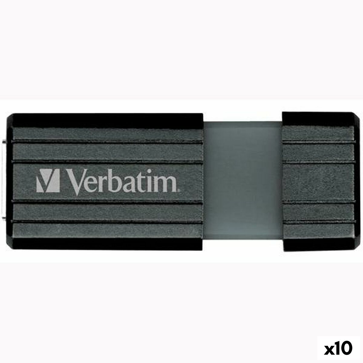 USB stick Verbatim STORE’N’GO PINSTRIPE Black 128 GB (10 Units) USB stick Verbatim STORE’N’GO PINSTRIPE Black 128 GB (10 Units)