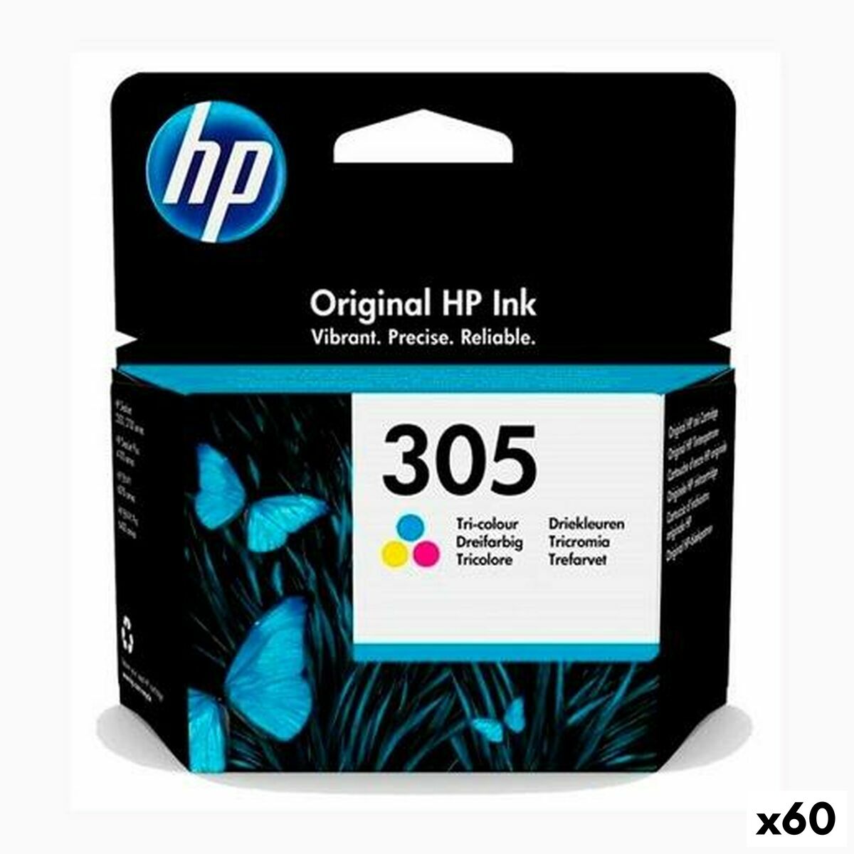 Original Ink Cartridge HP N 305 Tricolour (60 Units) Original Ink Cartridge HP N 305 Tricolour (60 Units)