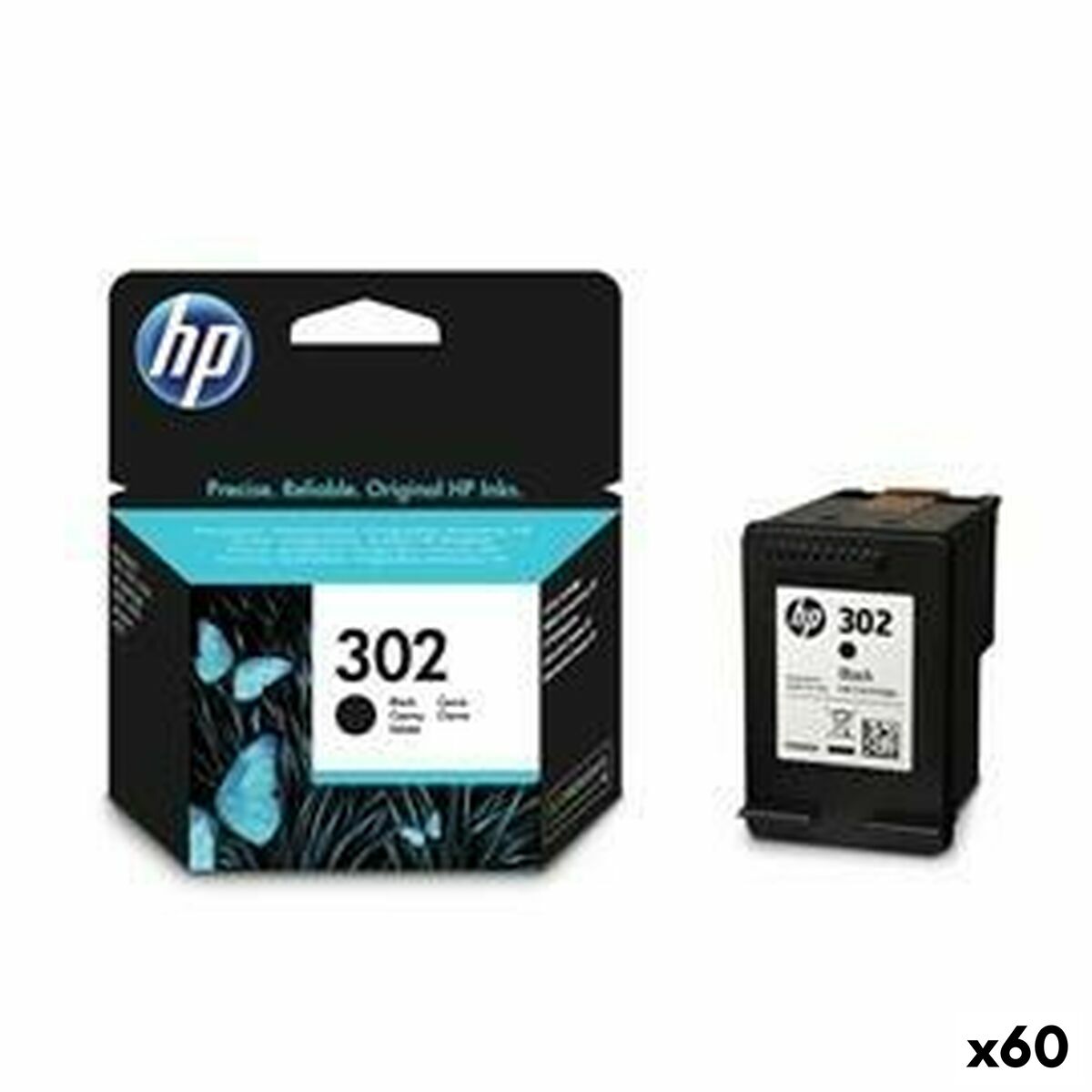 Original Ink Cartridge HP Officejet 3830 N 302 Black (60 Units) Original Ink Cartridge HP Officejet 3830 N 302 Black (60 Units)