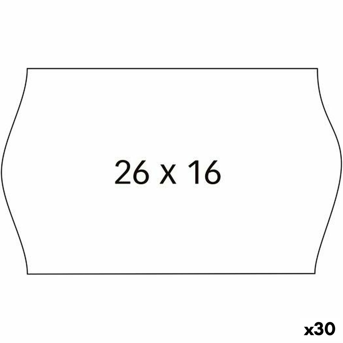 Roll of Labels Apli White 26 x 16 mm 6 Pieces (30 Units) Roll of Labels Apli White 26 x 16 mm 6 Pieces (30 Units)