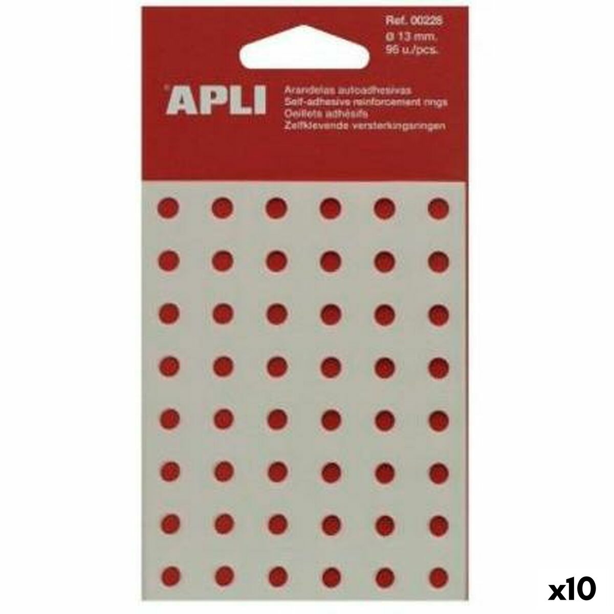 Washers Apli Transparent 13 mm 96 Pieces (10 Units) Washers Apli Transparent 13 mm 96 Pieces (10 Units)