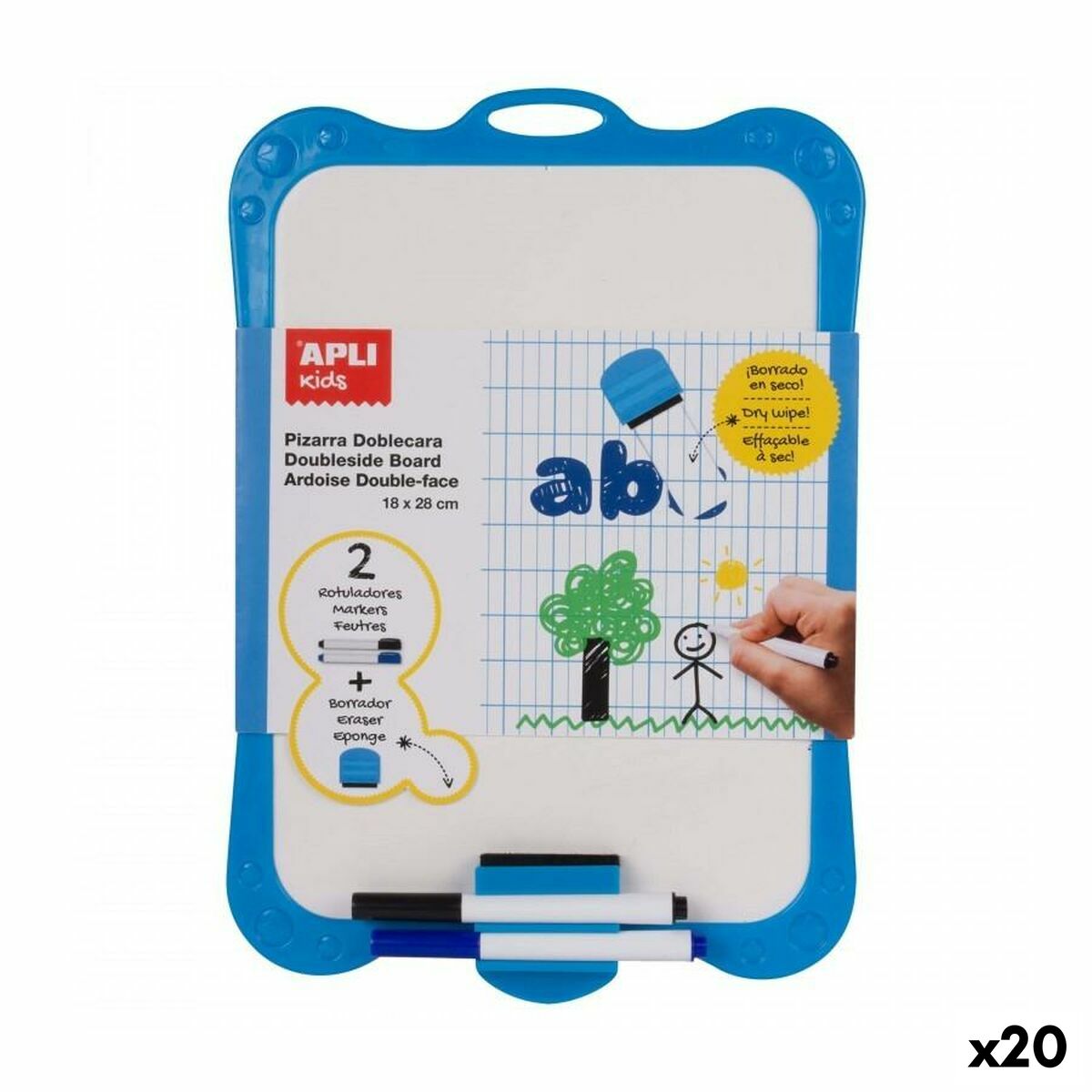 Whiteboard Apli 18 x 28 cm (20 Units) Whiteboard Apli 18 x 28 cm (20 Units)