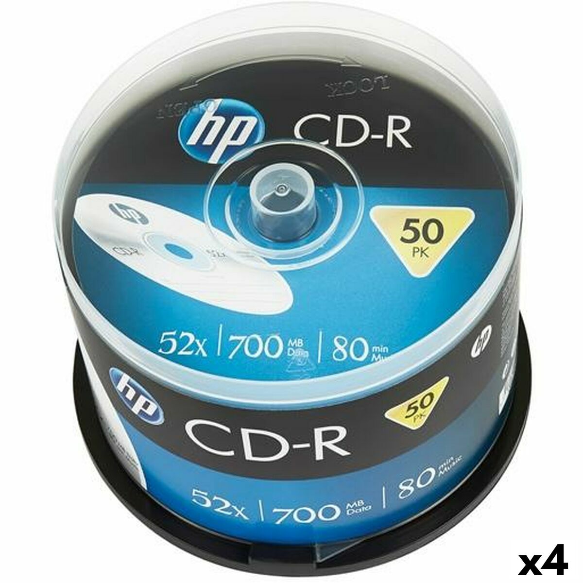 CD-R HP 700 MB 52x (4 Units) CD-R HP 700 MB 52x (4 Units)