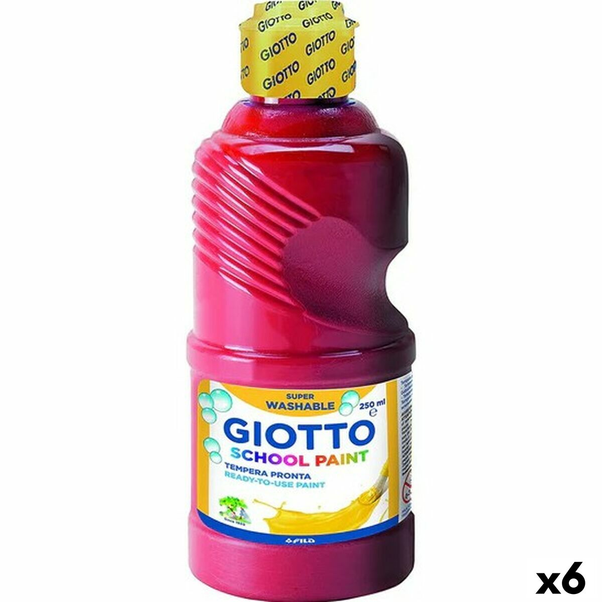 Tempera Giotto Vermilion 500 ml (6 Units) Tempera Giotto Vermilion 500 ml (6 Units)
