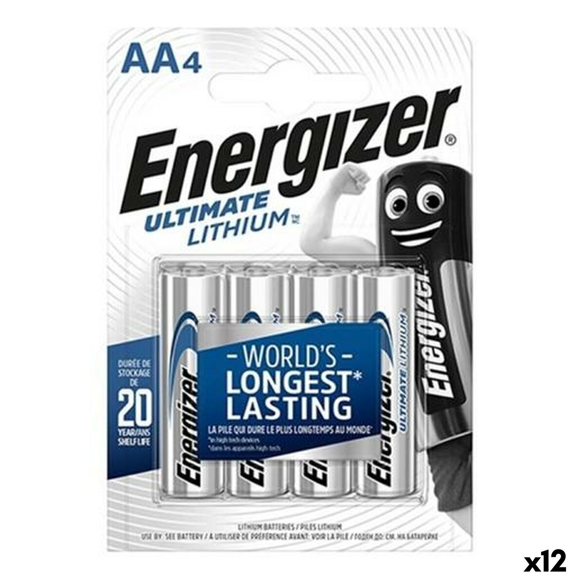 Batteries Energizer ULTIMATE LITHIUM 1,5 V 4 Pieces (12 Units) Batteries Energizer ULTIMATE LITHIUM 1,5 V 4 Pieces (12 Units)
