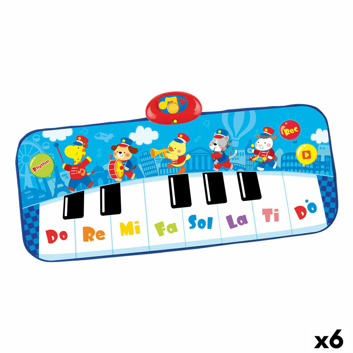 Toy piano Winfun 90 x 0,5 x 38 cm Blue animals (6 Units) Toy piano Winfun 90 x 0,5 x 38 cm Blue animals (6 Units)