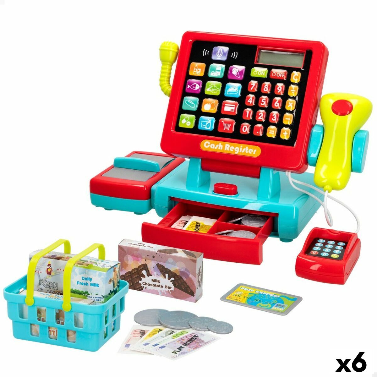 Toy Cash Register PlayGo 31 x 22 x 14,5 cm 6 Units Toy Cash Register PlayGo 31 x 22 x 14,5 cm 6 Units
