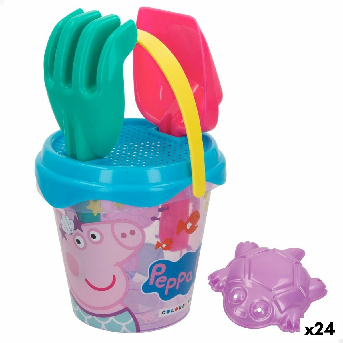Beach toys set Peppa Pig 14 x 12,5 x 14 cm (24 Units) Beach toys set Peppa Pig 14 x 12,5 x 14 cm (24 Units)