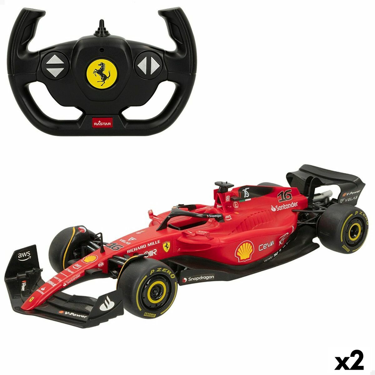 Remote-Controlled Car Ferrari 47 x 10 x 17 cm (2 Units) Remote-Controlled Car Ferrari 47 x 10 x 17 cm (2 Units)