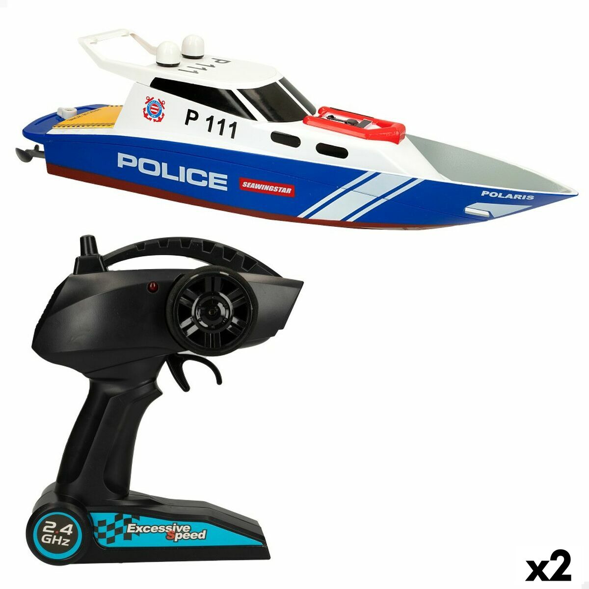 Radio-controlled boat Colorbaby (2 Units) Radio-controlled boat Colorbaby (2 Units)