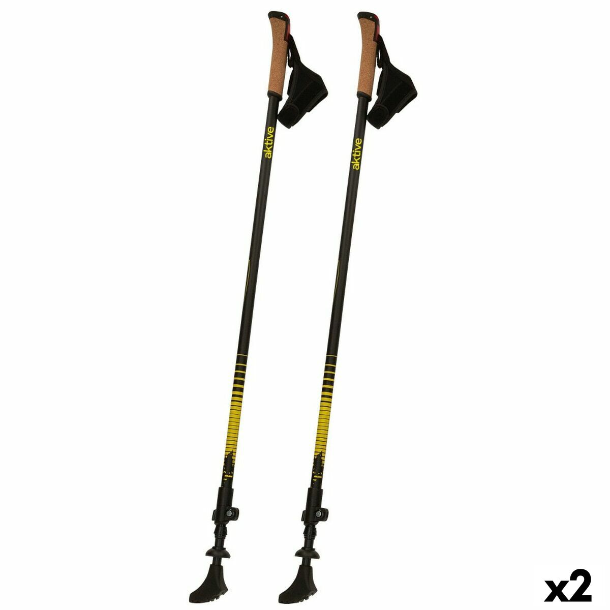 Trekking Stick Aktive 4,5 x 135 x 3 cm (2 Units) Trekking Stick Aktive 4,5 x 135 x 3 cm (2 Units)