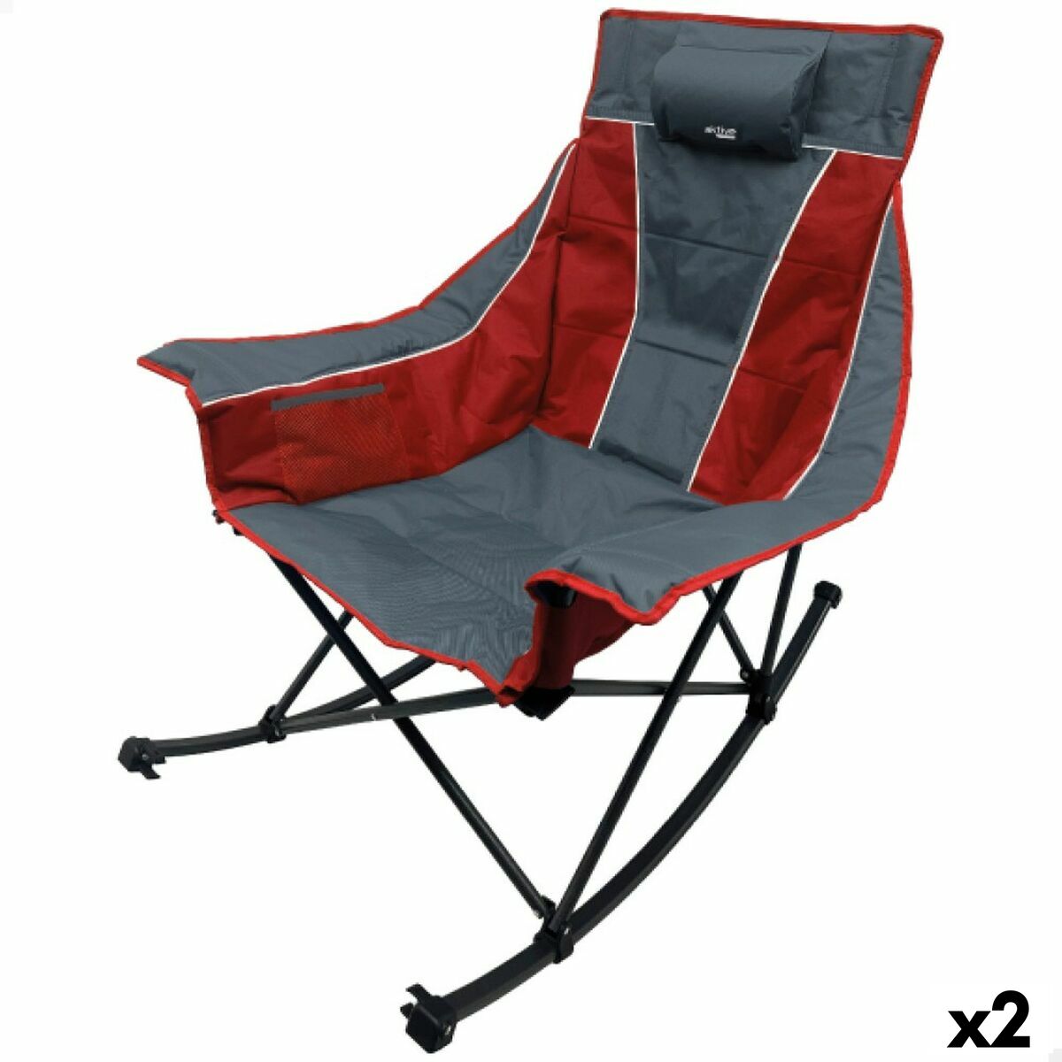 Foldable Camping Chair Aktive 51 x 97 x 100 cm (2 Units) Foldable Camping Chair Aktive 51 x 97 x 100 cm (2 Units)