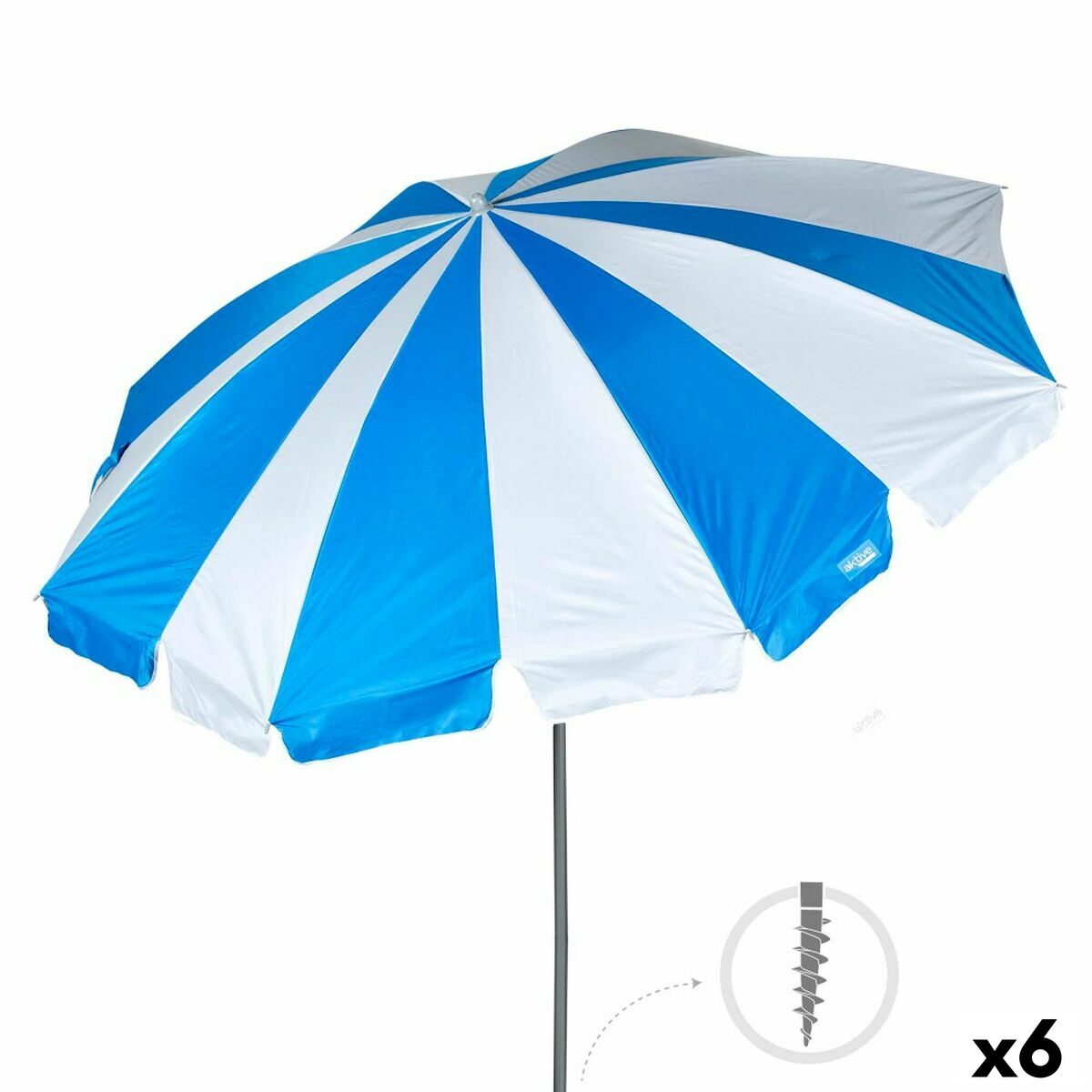 Umbrella Aktive 200 x 210 x 200 cm (6 Units) Umbrella Aktive 200 x 210 x 200 cm (6 Units)