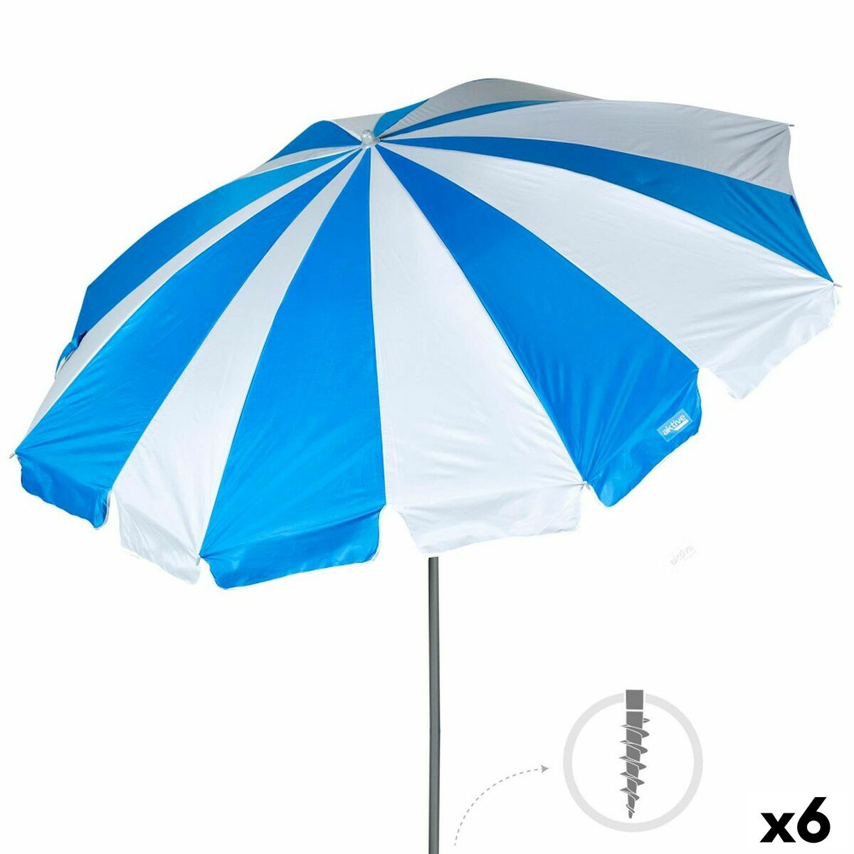 Umbrella Aktive 220 x 230 x 220 cm (6 Units) Umbrella Aktive 220 x 230 x 220 cm (6 Units)