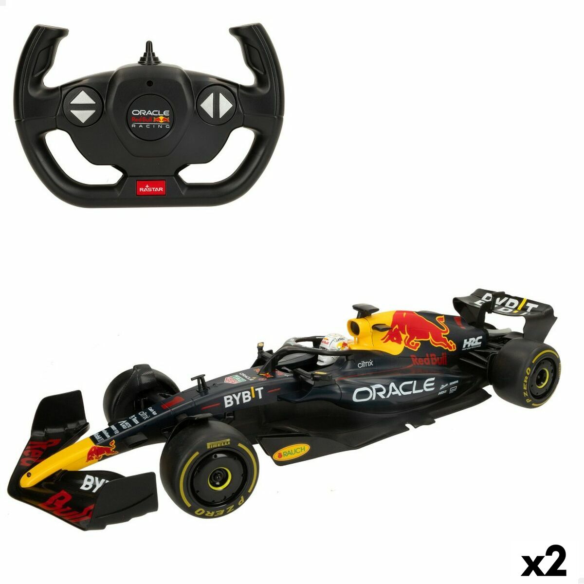 Remote-Controlled Car Red Bull 1:12 47 x 10 x 17 cm (2 Units) Remote-Controlled Car Red Bull 1:12 47 x 10 x 17 cm (2 Units)