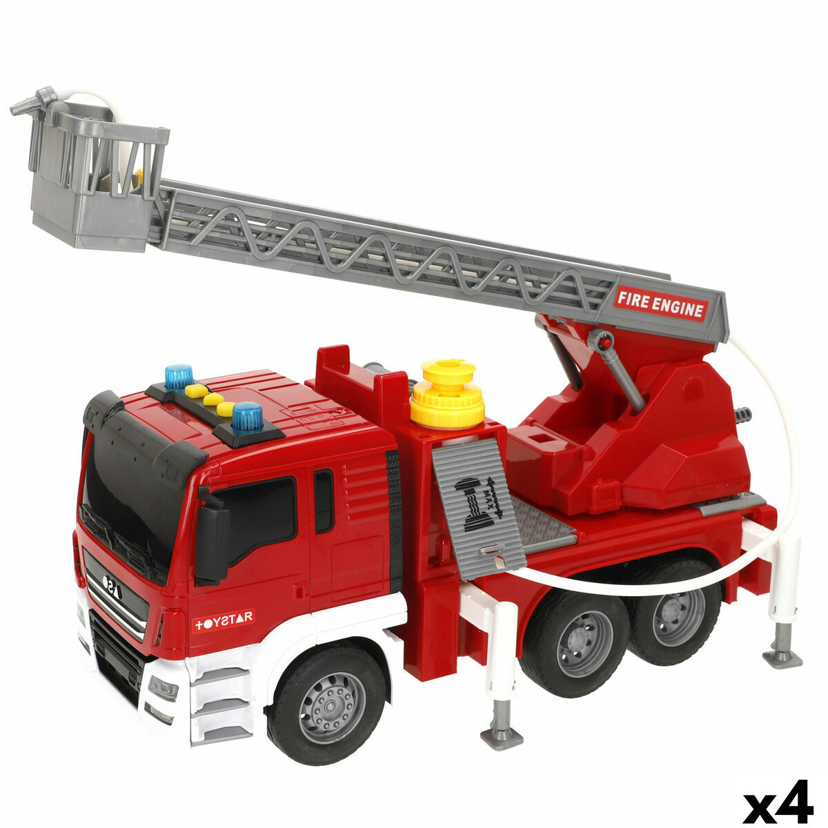 Fire Engine with Light and Sound Speed & Go 34 x 25 x 12 cm (4 Units) Fire Engine with Light and Sound Speed & Go 34 x 25 x 12 cm (4 Units)