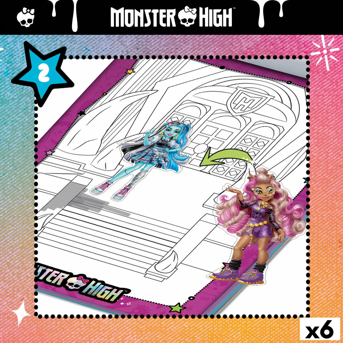 Drawing Set Monster High (6 Units)